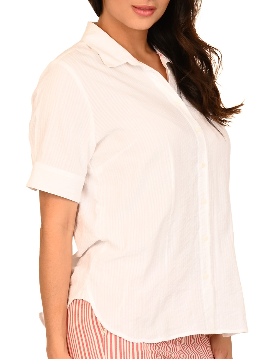 Blusa manga corta para mujer 4