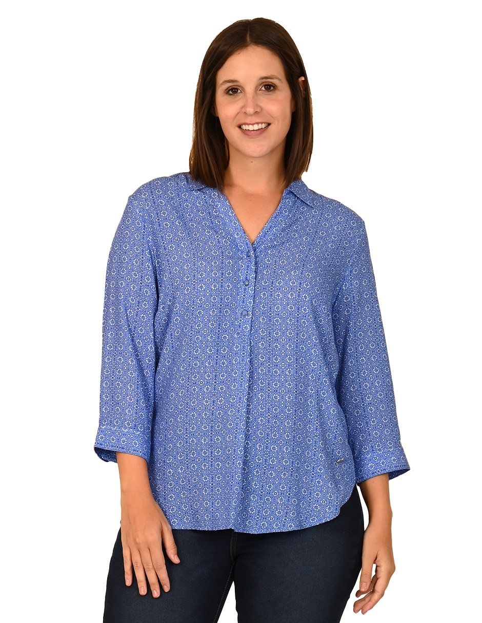 Blusa manga 3/4 para mujer