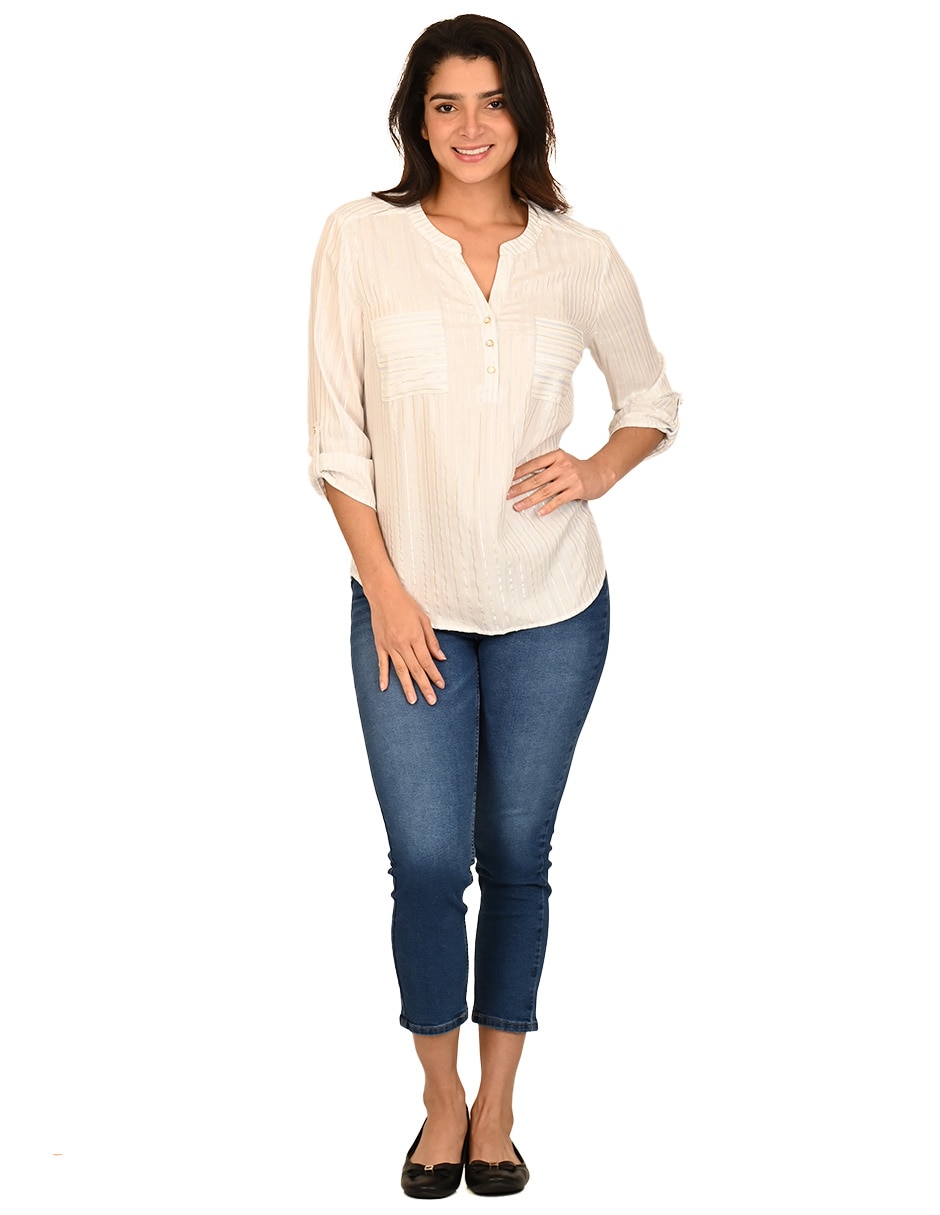 Blusa manga 3/4 para mujer 2
