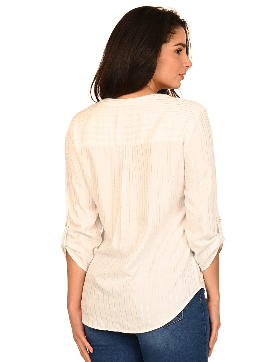 Blusa manga 3/4 para mujer 3