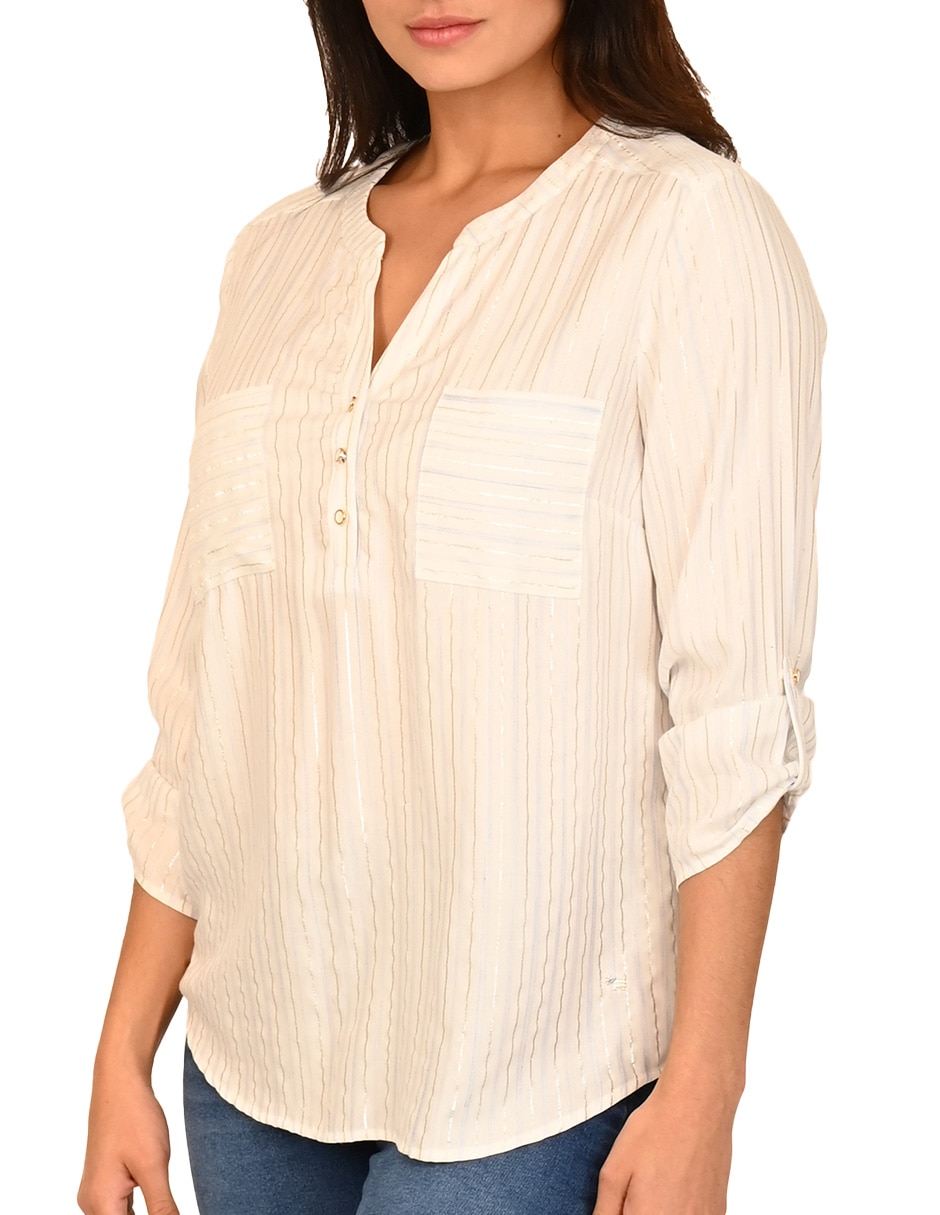 Blusa manga 3/4 para mujer 4