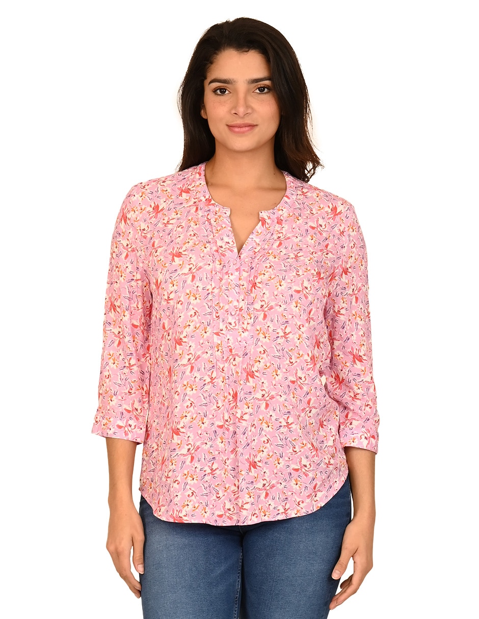 Blusa manga 3/4 para mujer
