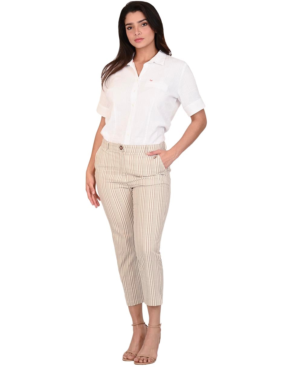 Pantalón capri regular para mujer 2