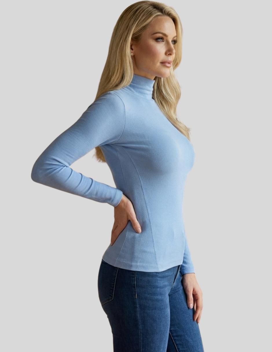 Blusa manga larga para mujer 4