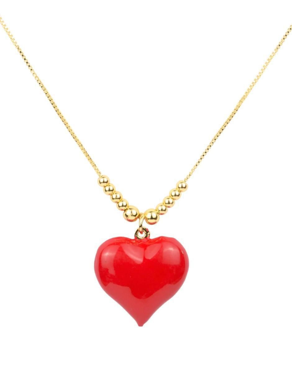 Collar de corazón 18 K