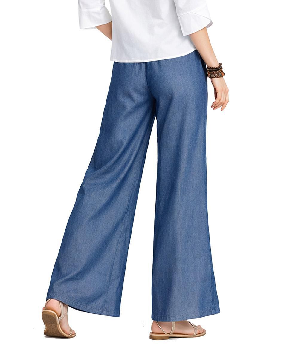 Pantalón plisado amplio para mujer 5
