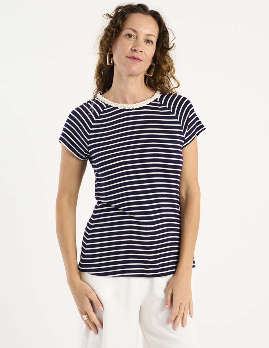 Blusa manga corta para mujer