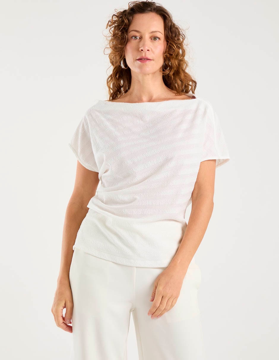 Blusa manga corta para mujer
