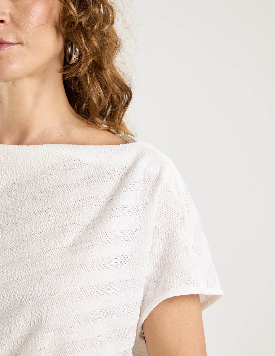 Blusa manga corta para mujer 4