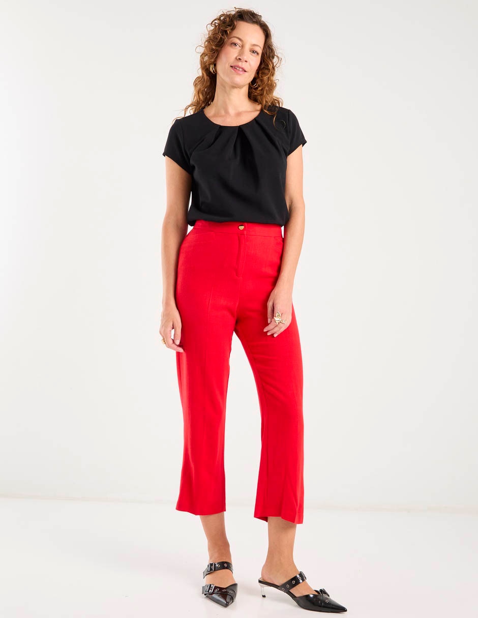 Pantalón capri straight para mujer 2