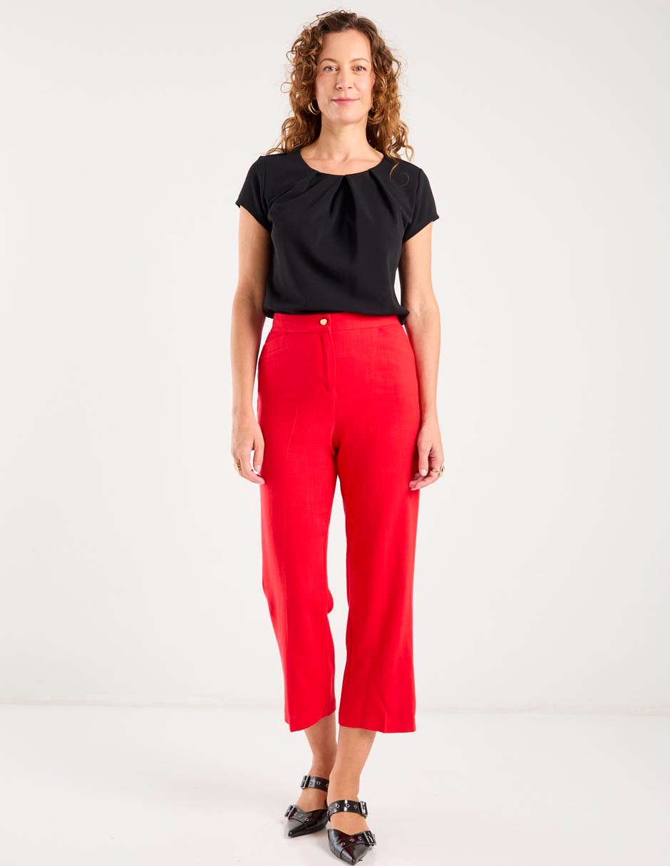 Pantalón capri straight para mujer 3
