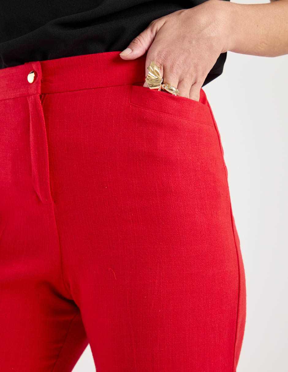Pantalón capri straight para mujer 4
