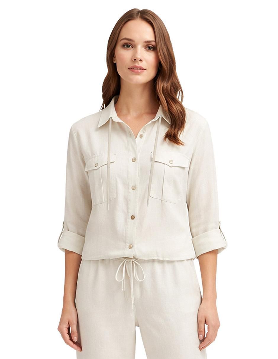 Blusa camisera manga larga para mujer Blusa camisera manga larga para mujer