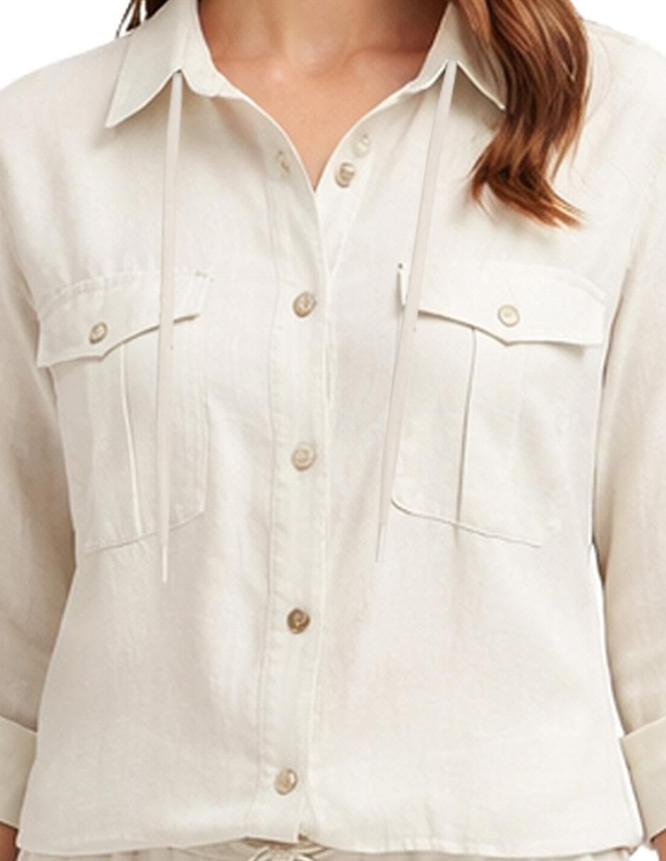 Blusa camisera manga larga para mujer 2