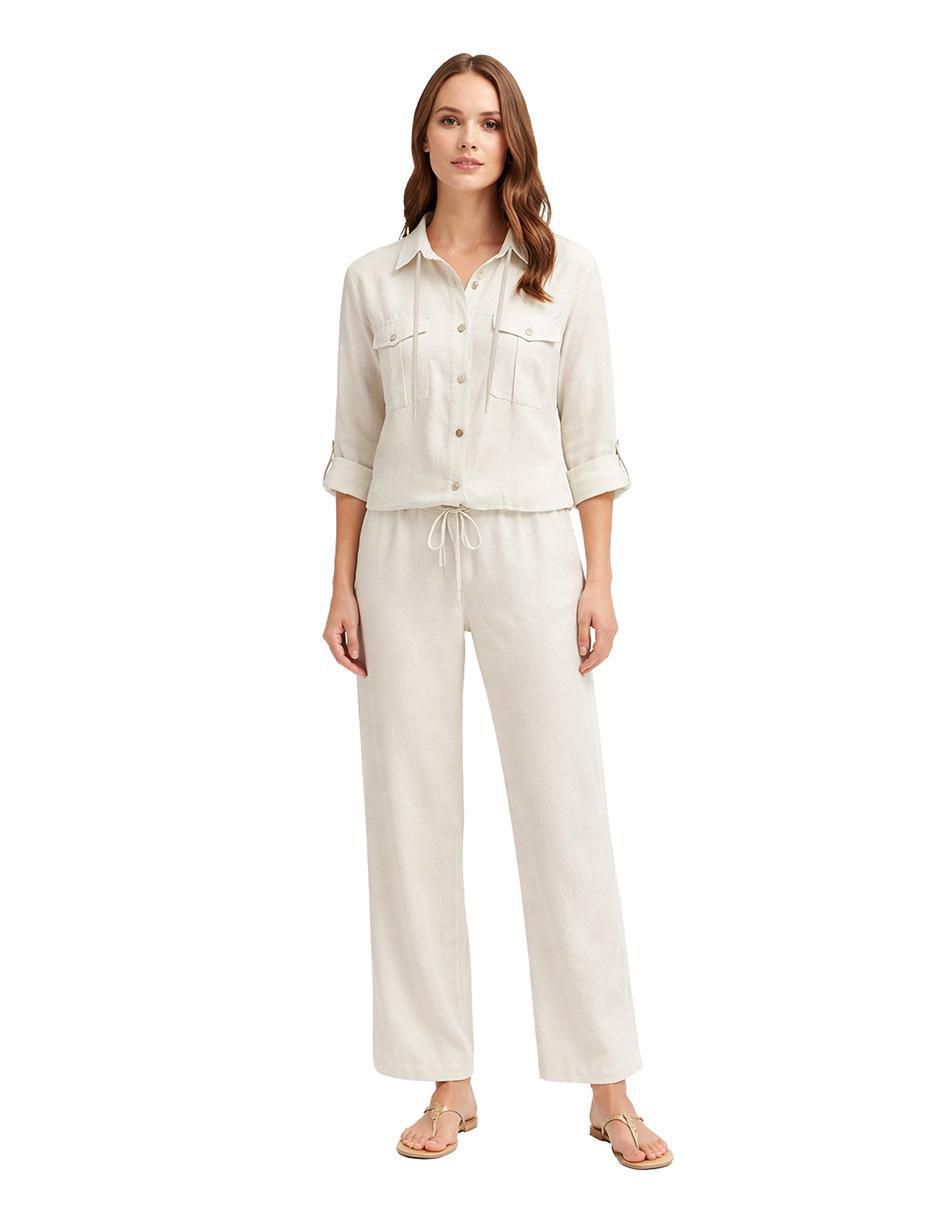 Blusa camisera manga larga para mujer 4