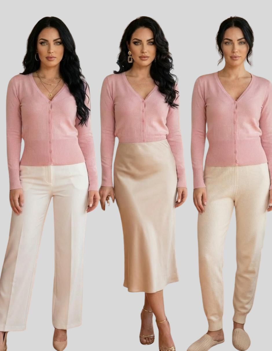 Suéter cuello V para mujer 7