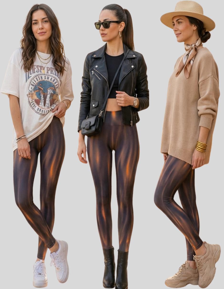Legging cintura alta con elástico para mujer 9
