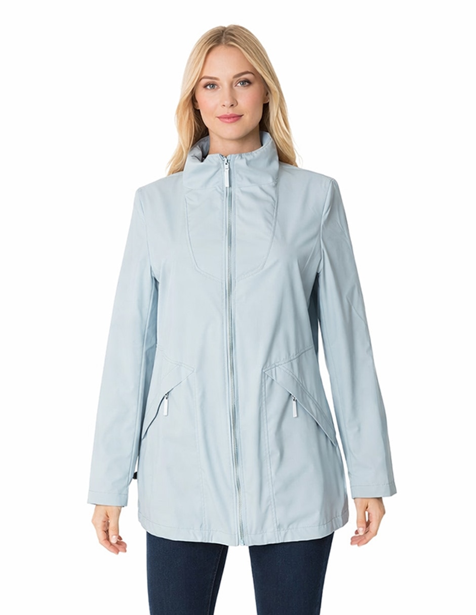Gabardina resistente al agua para mujer