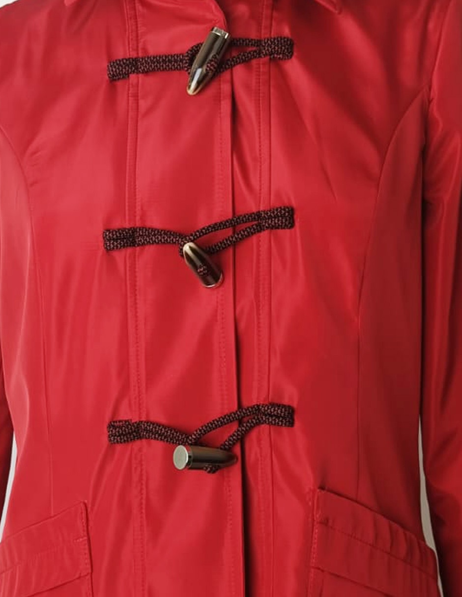 Gabardina resistente al agua con capucha para mujer 5