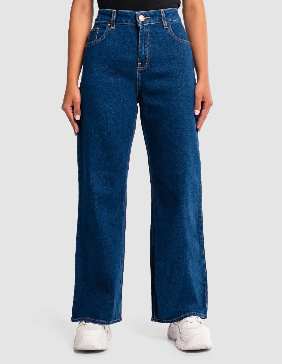 Jeans relaxed baggy media cintura Addiction para mujer