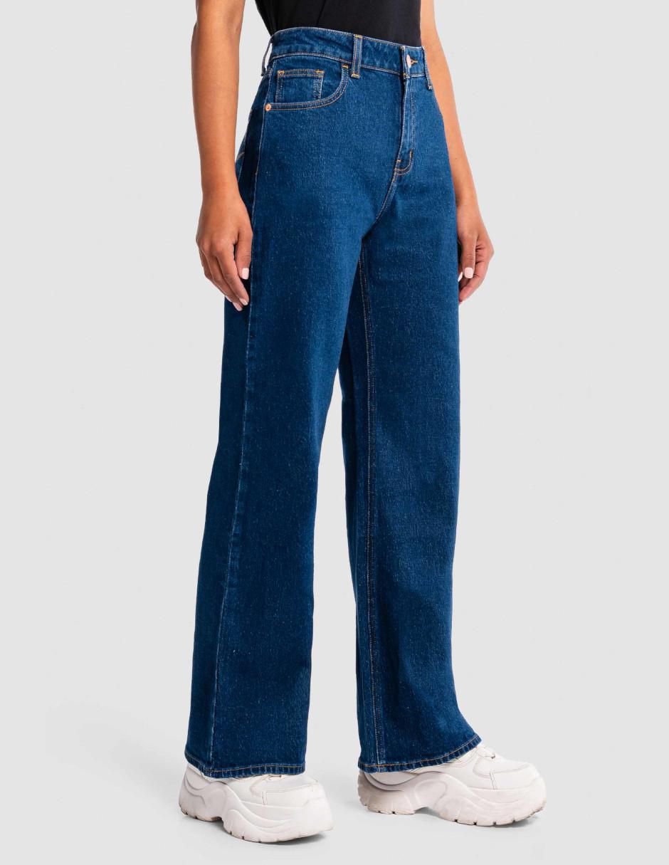 Jeans relaxed baggy media cintura Addiction para mujer 3