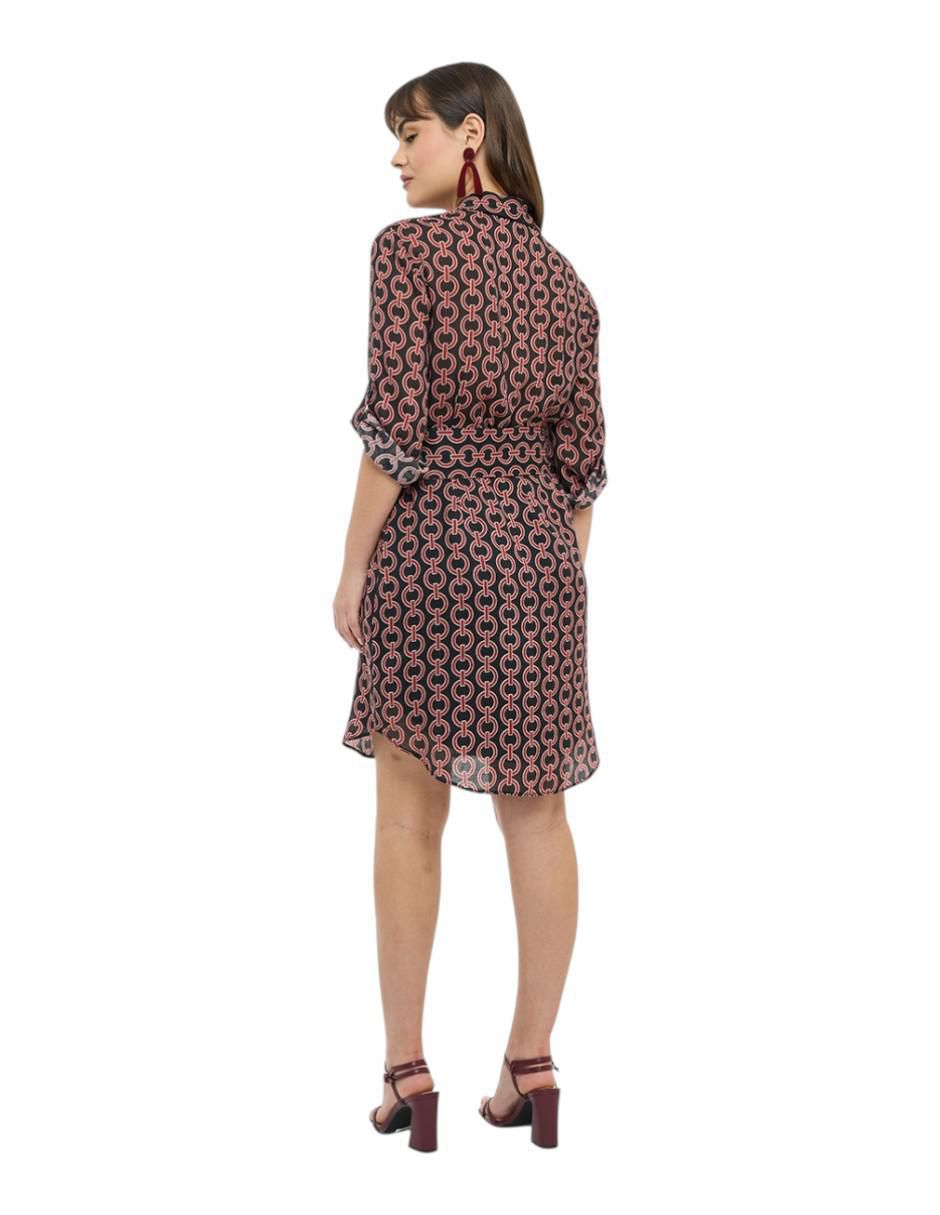 Vestido arriba rodilla casual Chain para mujer 2