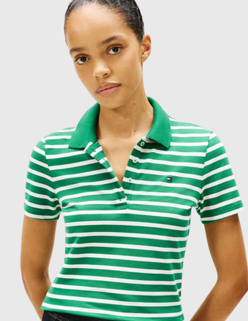 Playera tipo polo para mujer