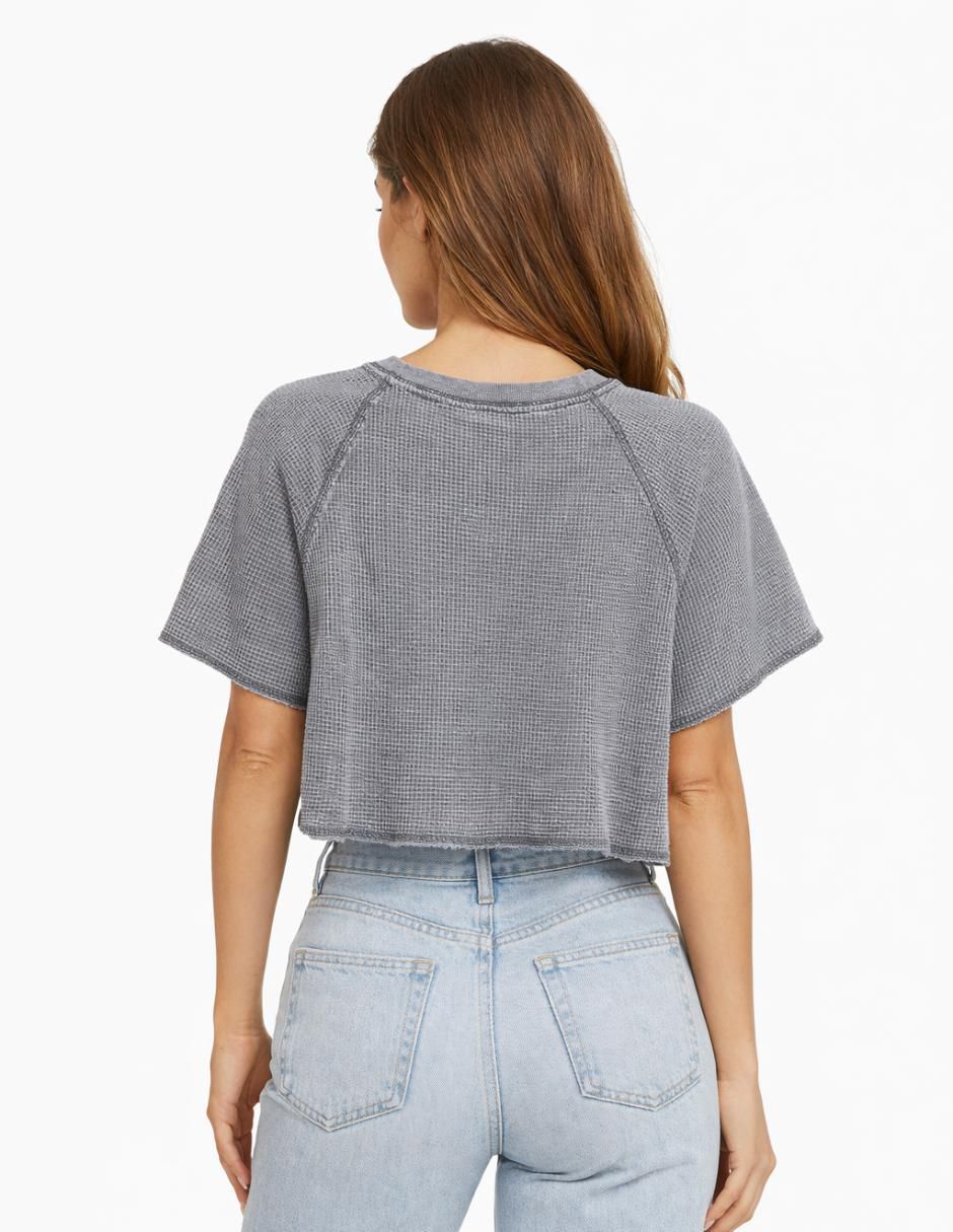 Playera manga corta cuello redondo para mujer 3
