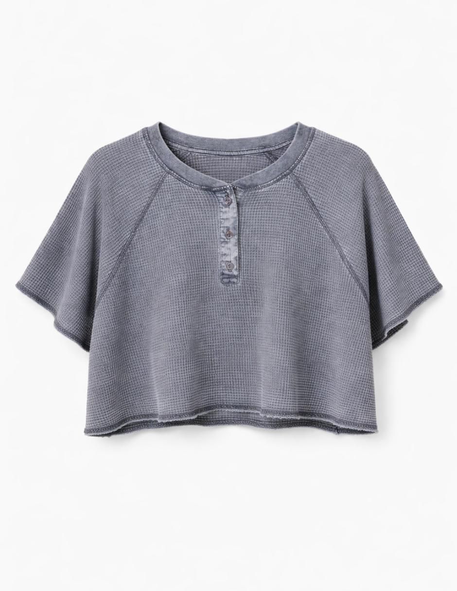 Playera manga corta cuello redondo para mujer 4