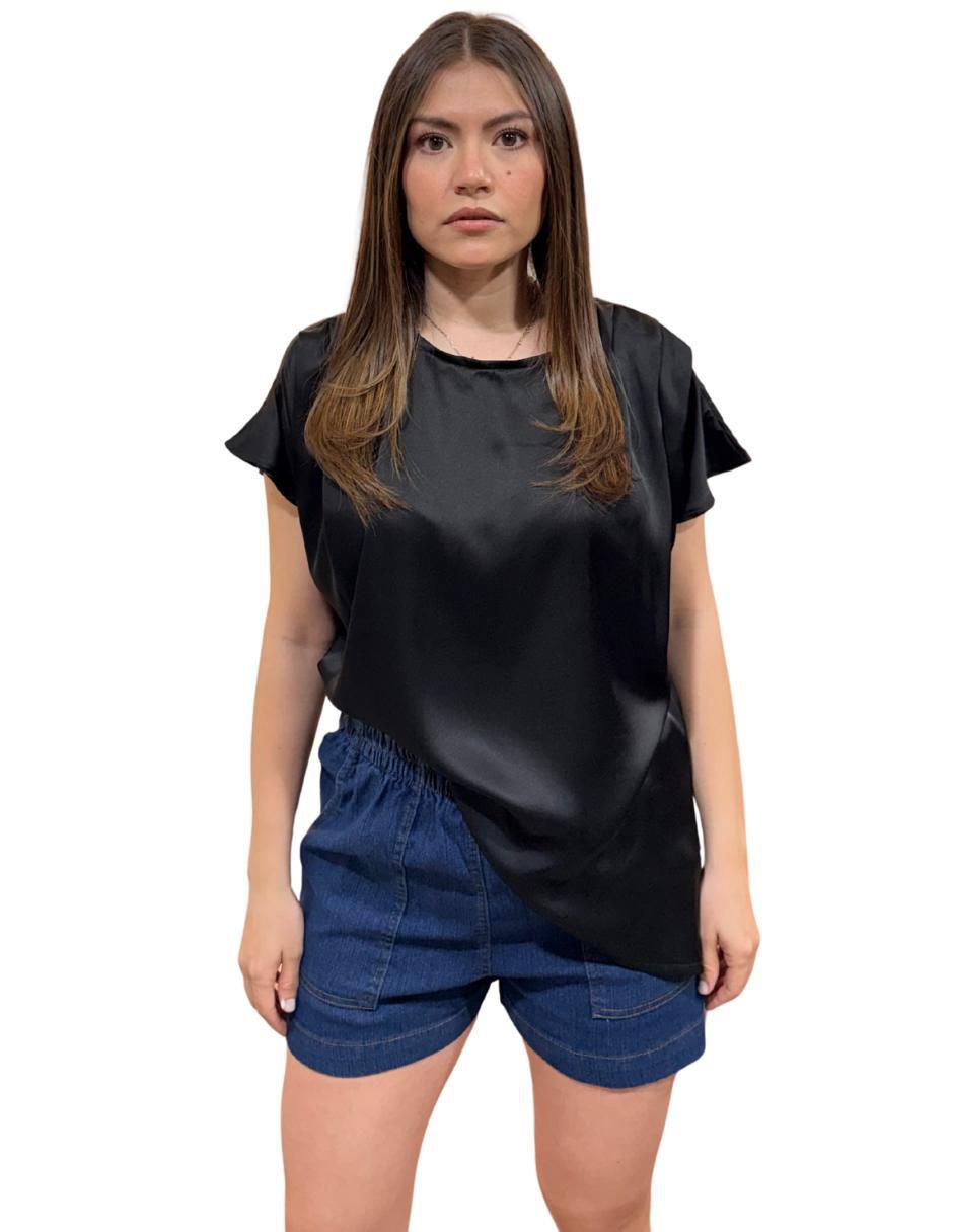 Blusa manga corta para mujer