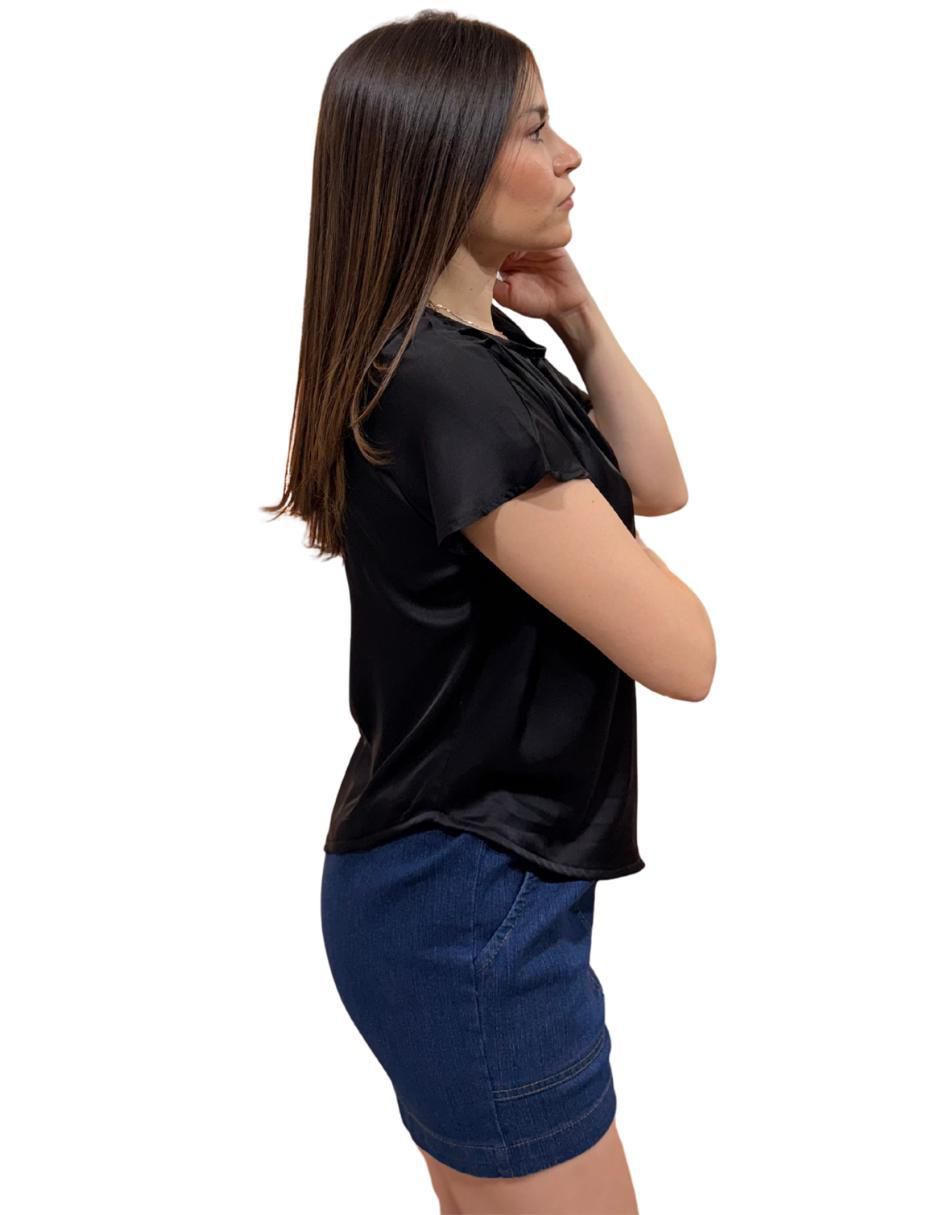 Blusa manga corta para mujer 4