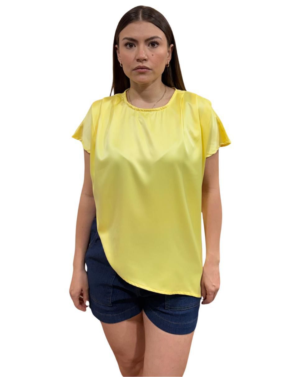 Blusa manga corta para mujer