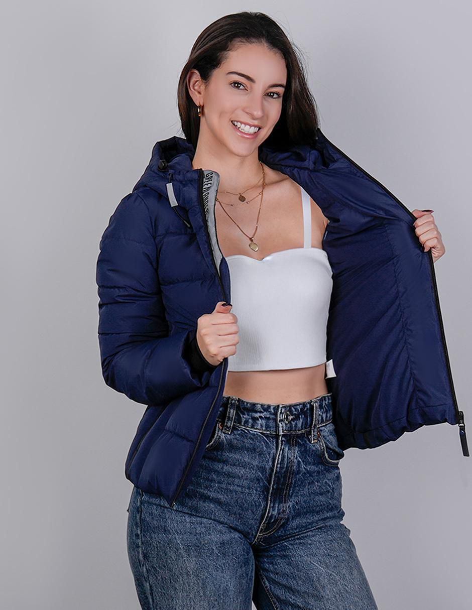 "chamarra" capitonada greenlander no impermeable "de" poliéster "para mujer"