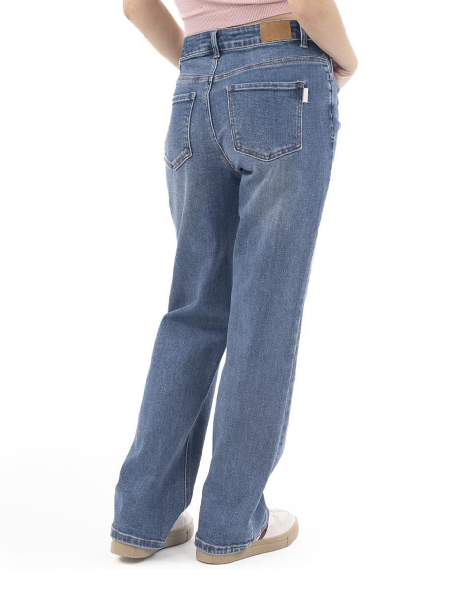"jeans/jegging/jeans jogger" regular wide leg cintura quarry qd211355 para mujer con cinco bolsillos "para mujer"