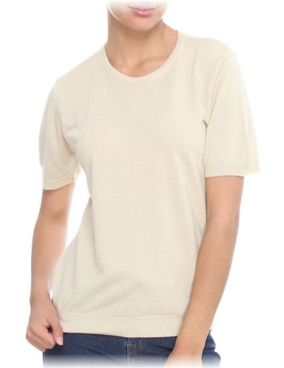 Blusa manga corta para mujer
