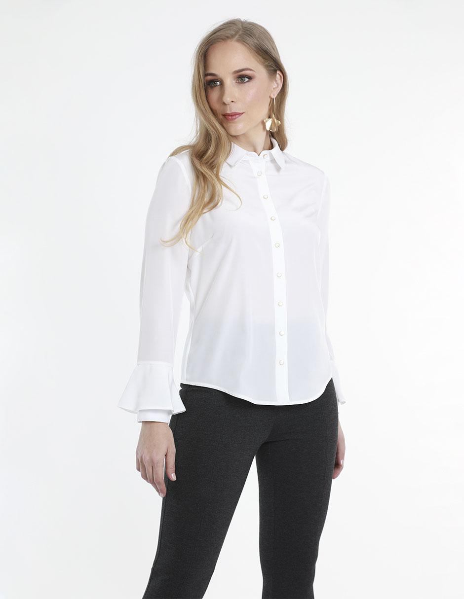 Blusa camisera Nine West blanca en Liverpool